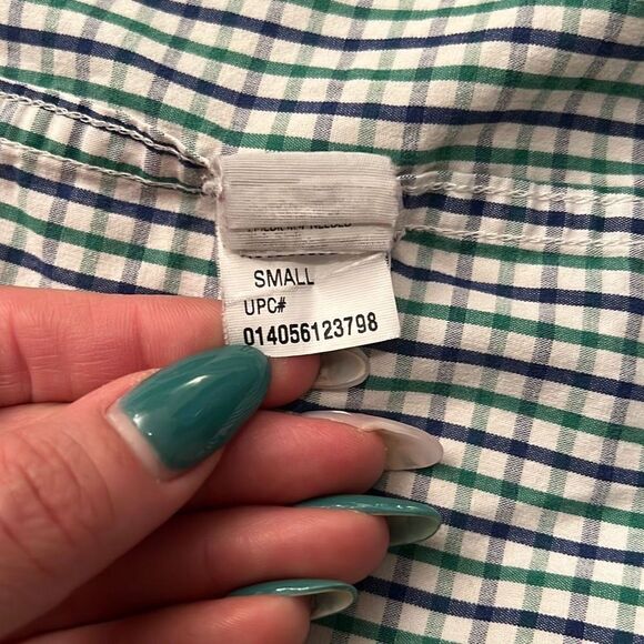 Izod Men's Multicolor Plaid Long Sleeve Button Up Shirt - Picture 8 of 9